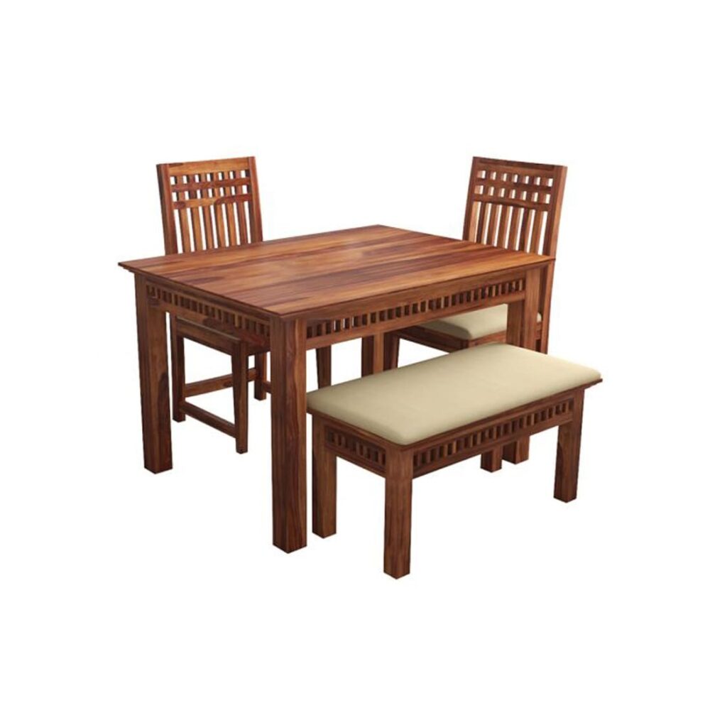 4 Seater Dining Set with Bench