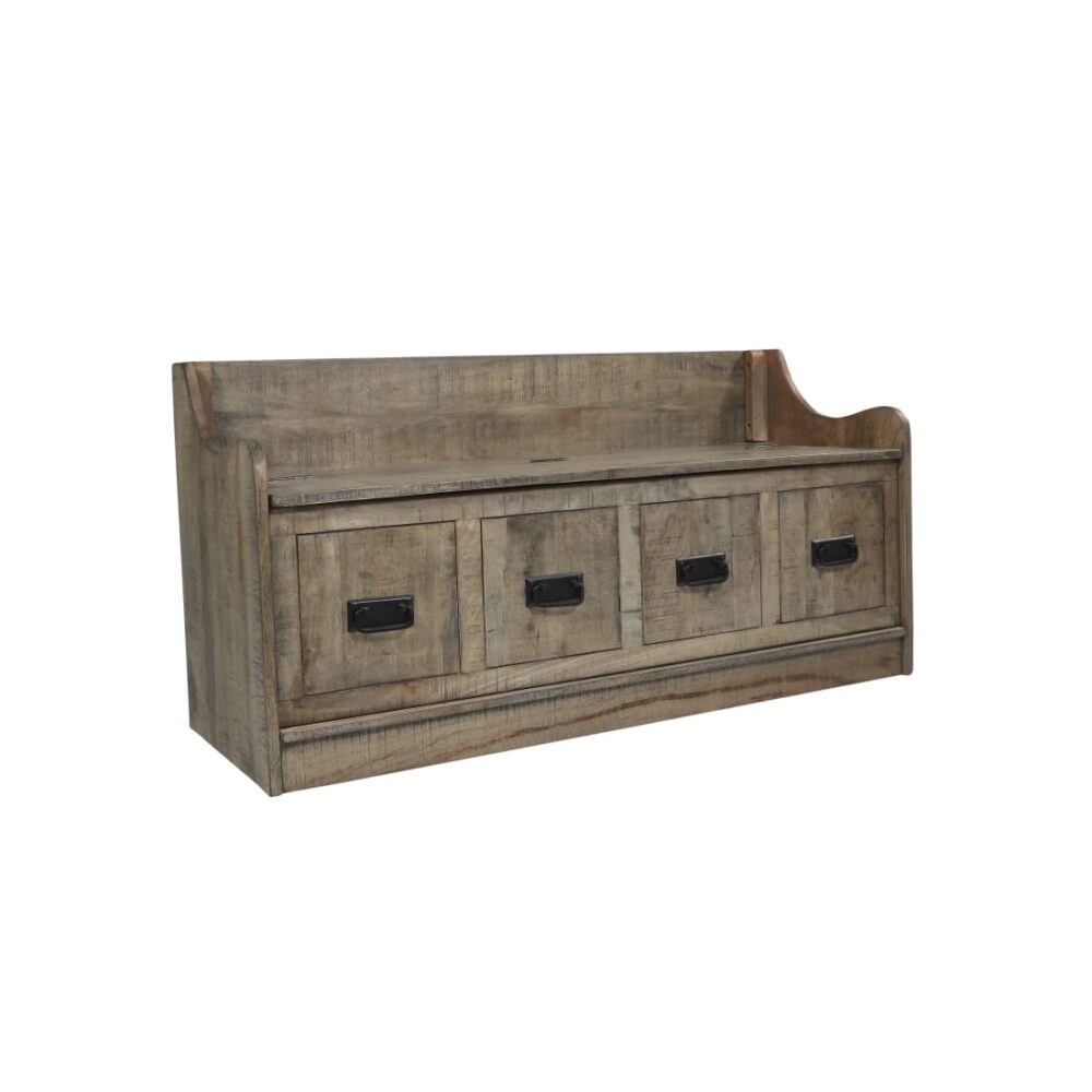 Sofa Bench In Grey Distress Colour - Image 2