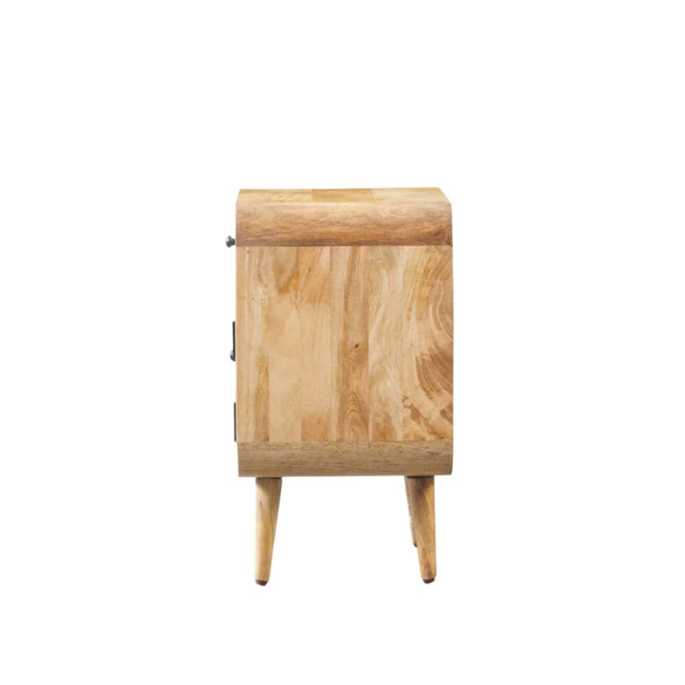 Bedroom Bedside In Natural Brown Colour - Image 2