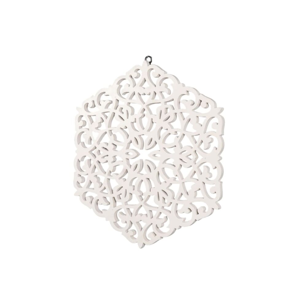 Wall Carving Frame In White Colour - Image 2