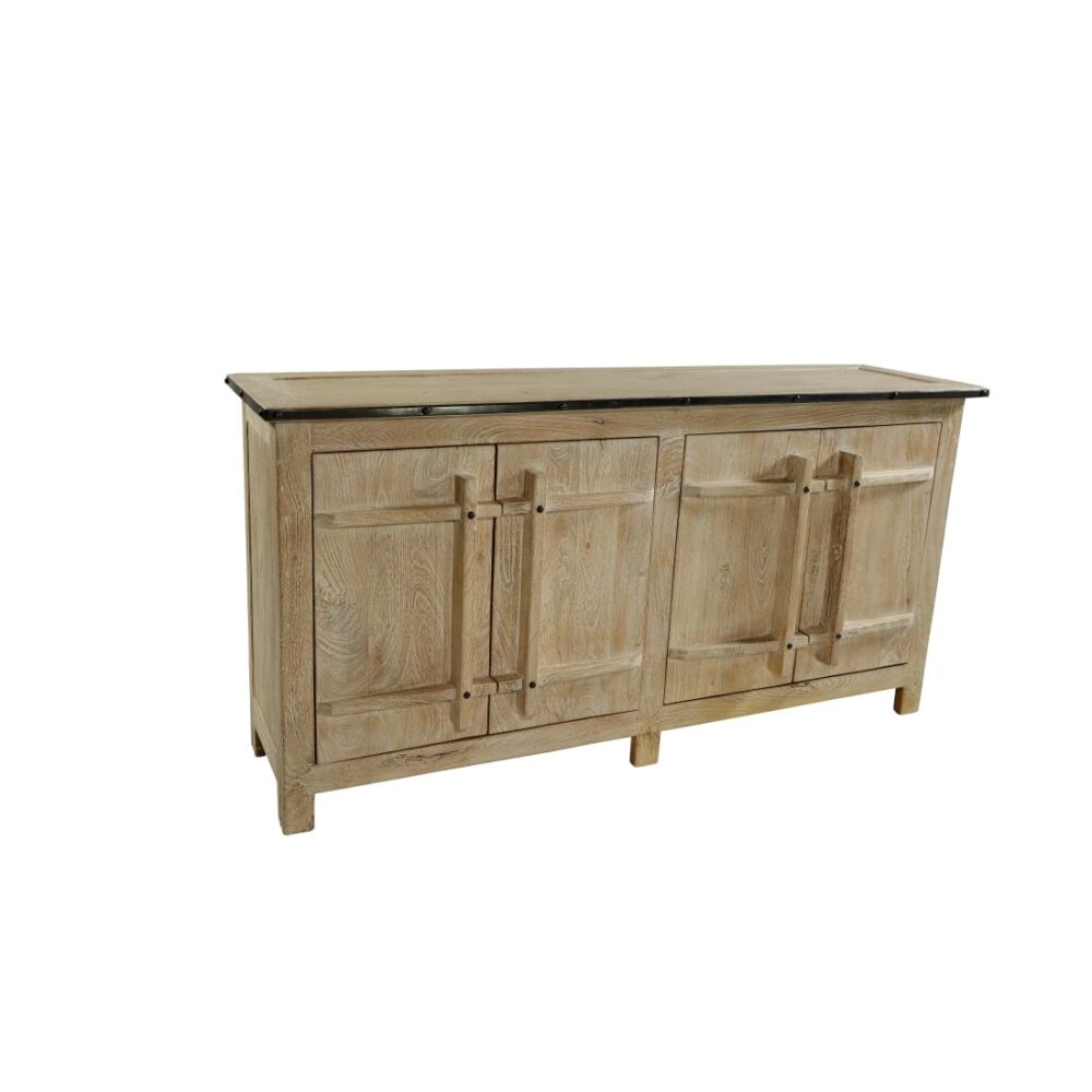 Accent Cabinet In Natural WhiteWash Colour - Image 3