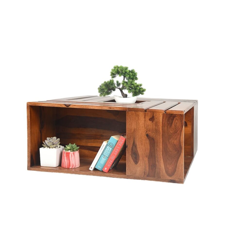 Coffee Table In Honey Brown Colour - Image 3