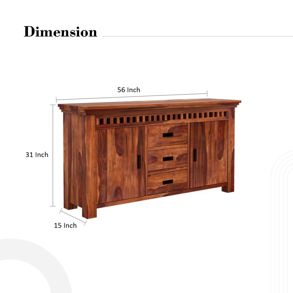 3 Drawer 2 Door Sideboard - Image 3