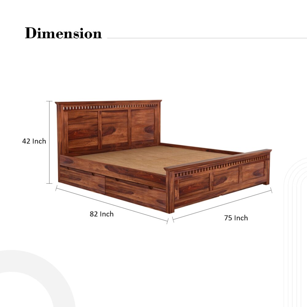 King Bed With Storage - Image 4
