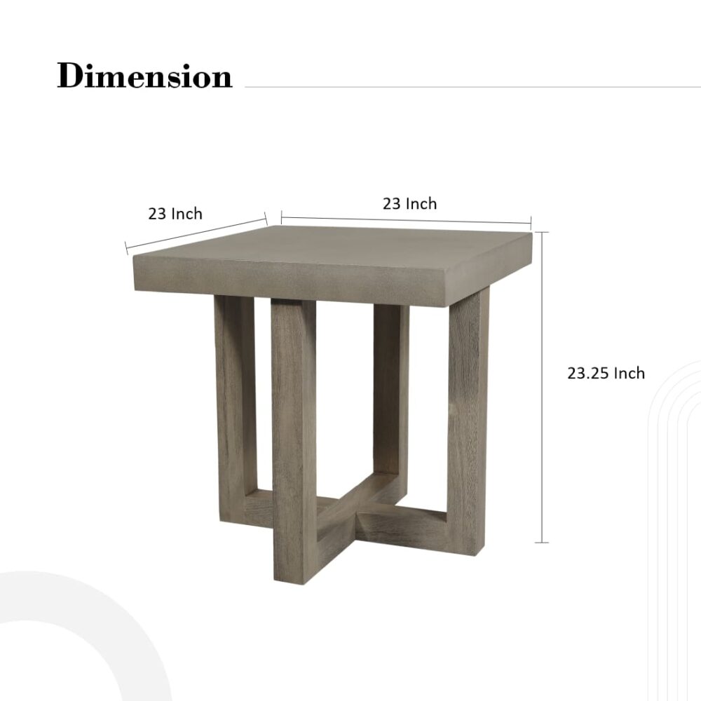 Living Room End Table With Texture - Image 4