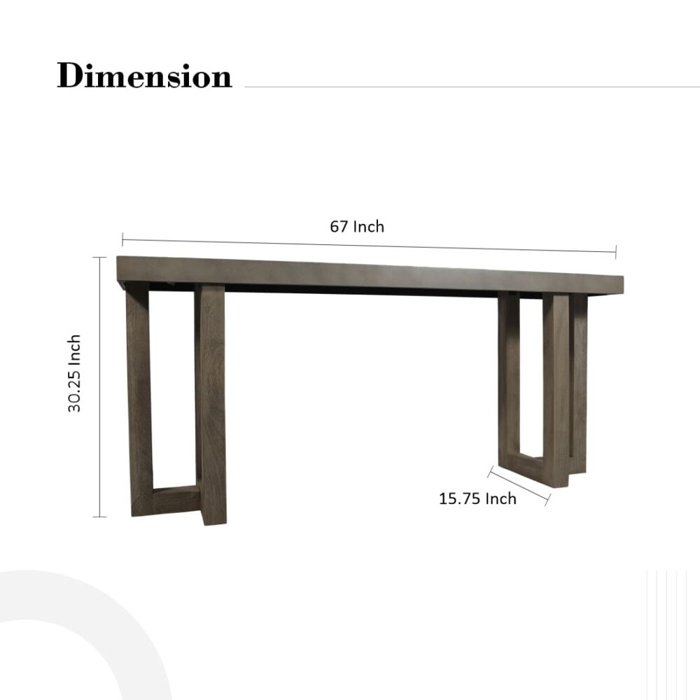 Console Table With Texture - Image 4