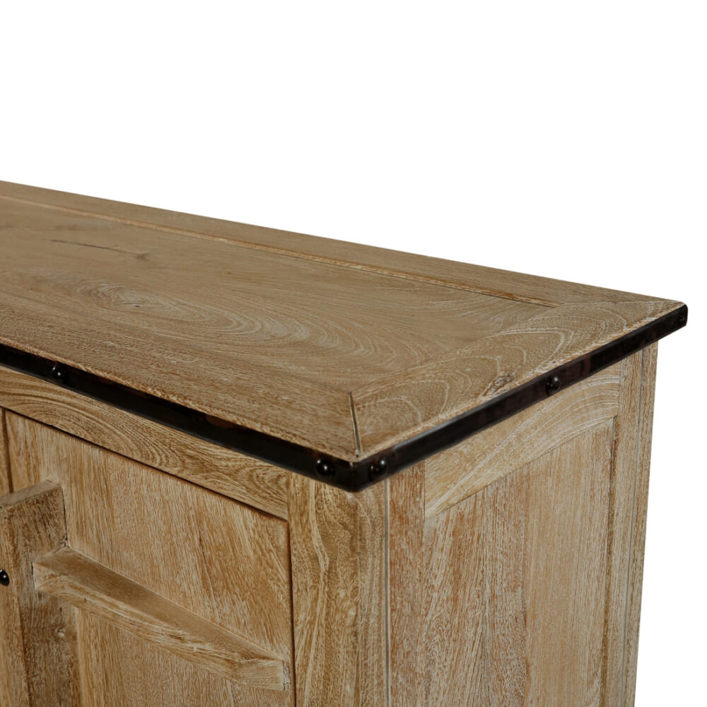 Accent Cabinet In Natural WhiteWash Colour - Image 4
