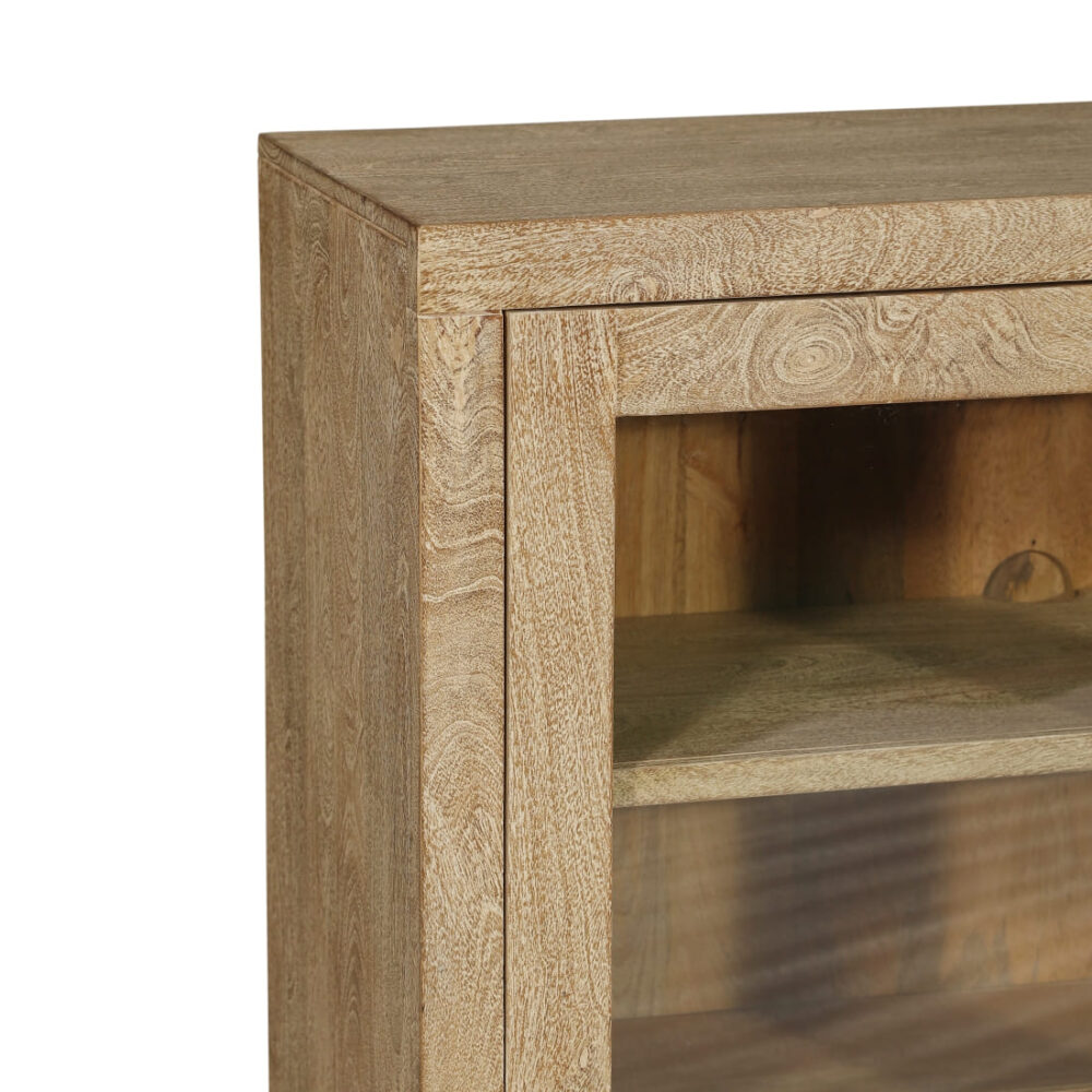Accent Cabinet In Natural Whitewash Sandblasted - Image 4
