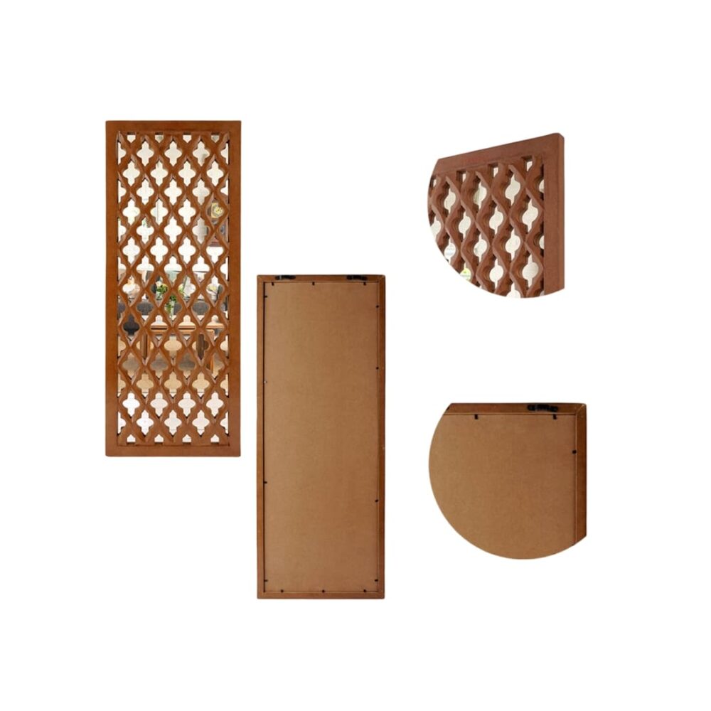 Wall Carving Frame In Brown Colour - Image 3