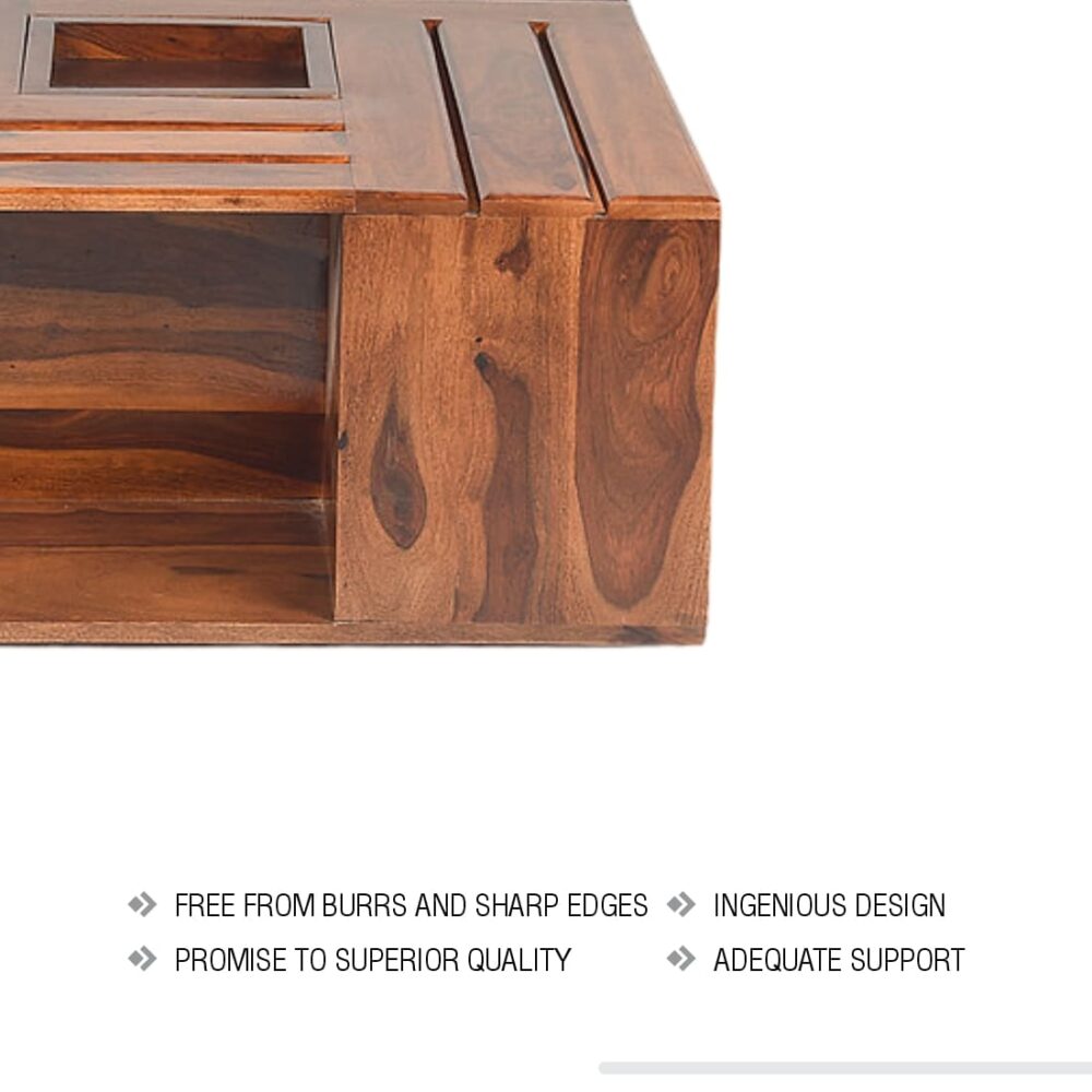 Coffee Table In Honey Brown Colour - Image 5