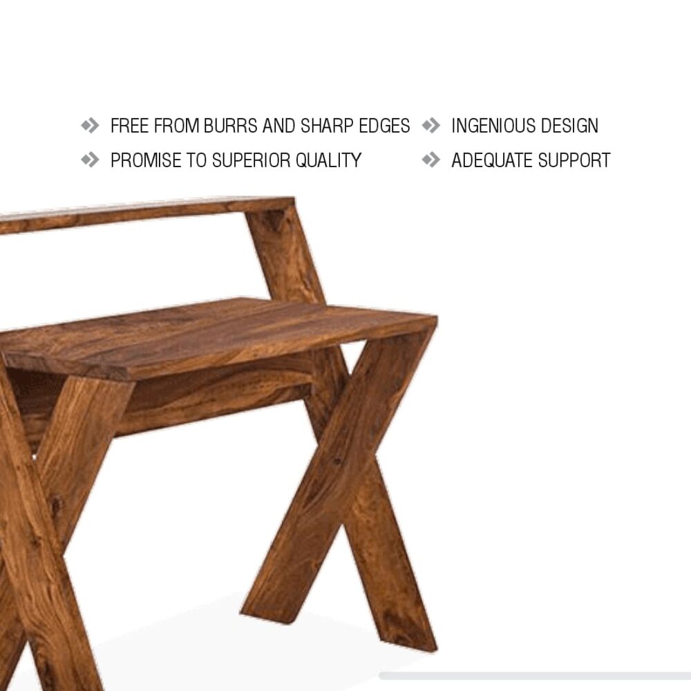 Study Table In Honey Brown Colour - Image 5