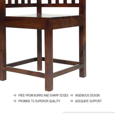 Dining Chair In Walnut Finish Colour - Image 5
