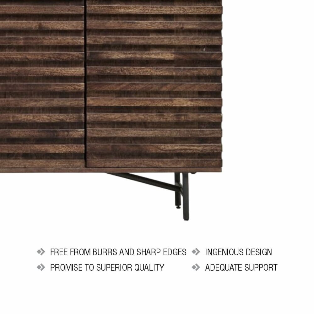 Brown Distressed Sideboard for Your Living Room - Image 4