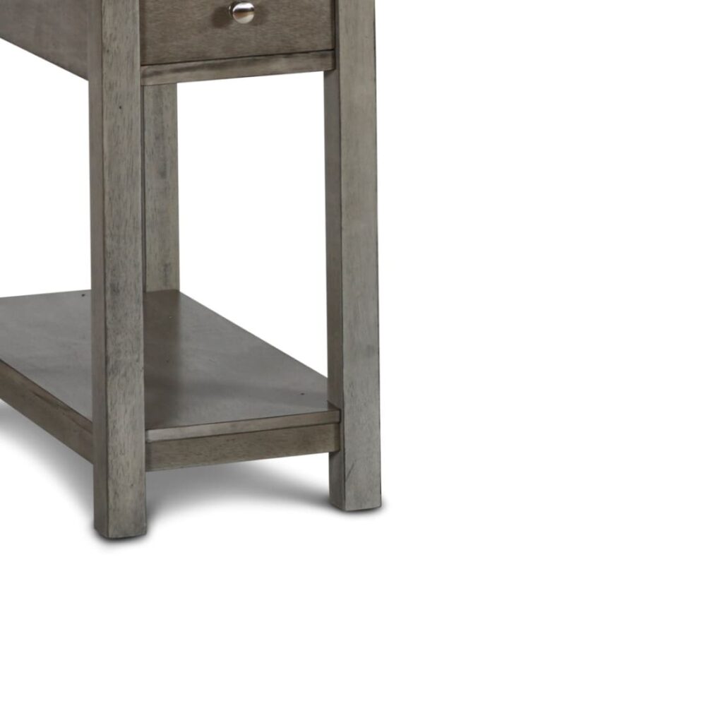 Marble And Wood Night Stand Table - Image 4