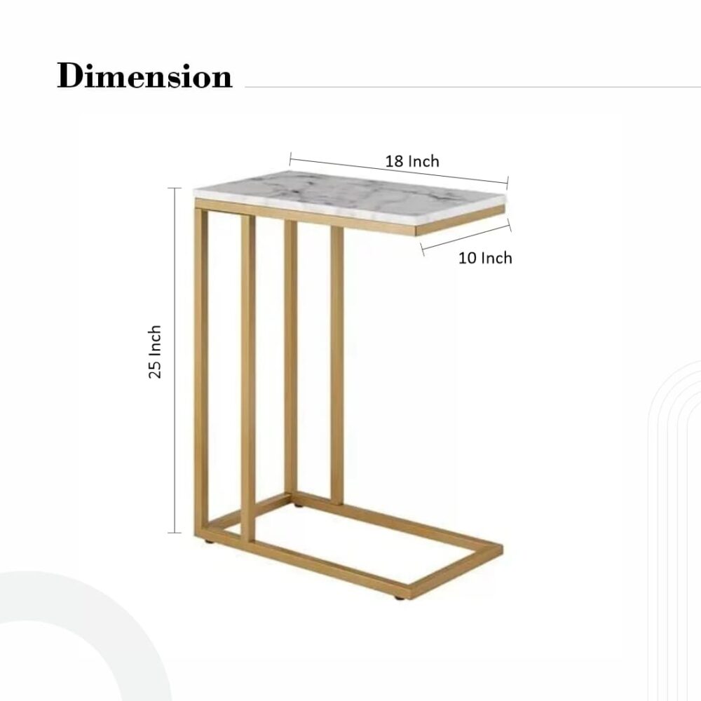 Marble Side Accent C Table - Image 4