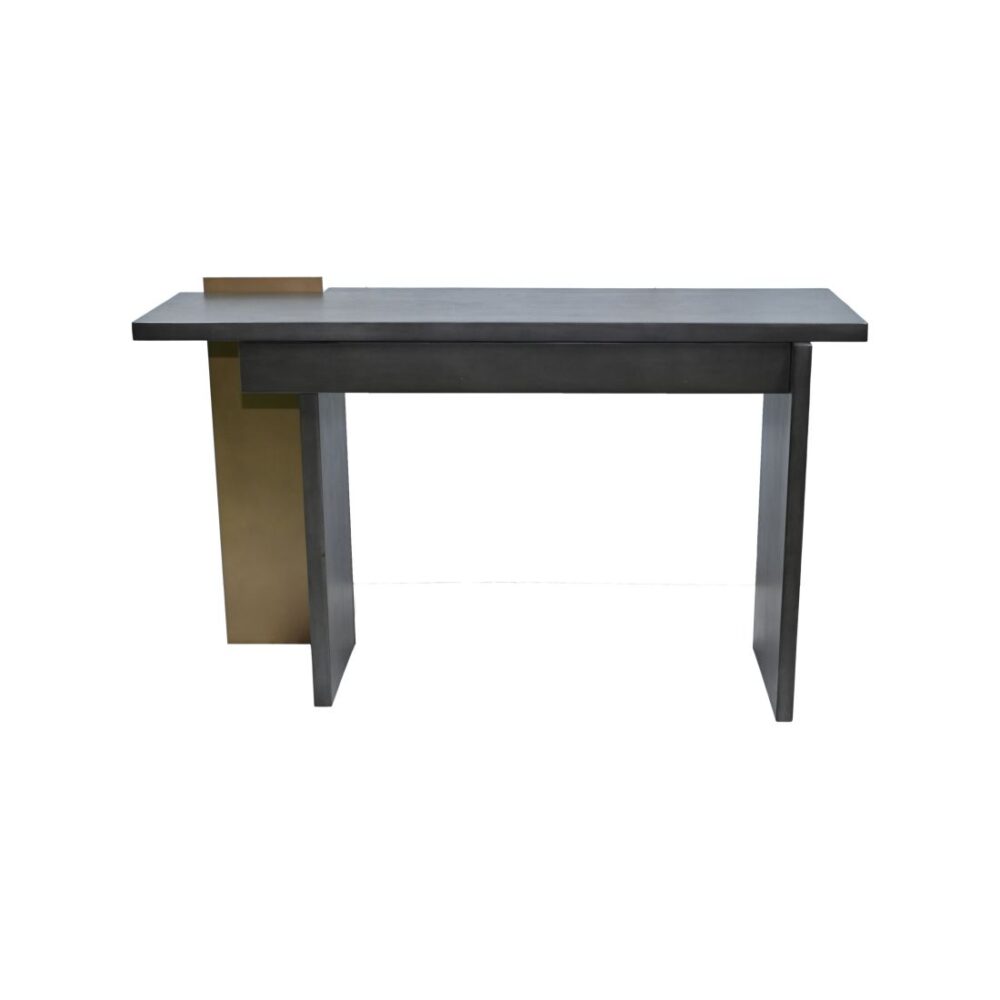 Grey Glaze Console Table With 1 Drawer