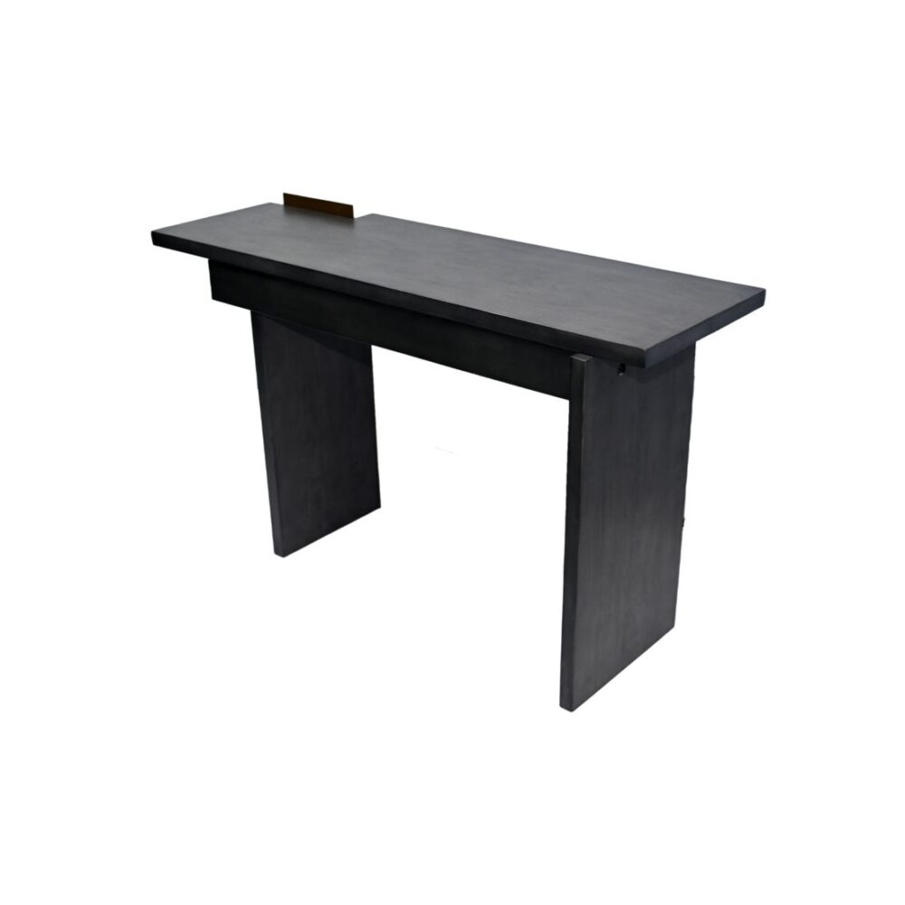 Grey Glaze Console Table With 1 Drawer - Image 3