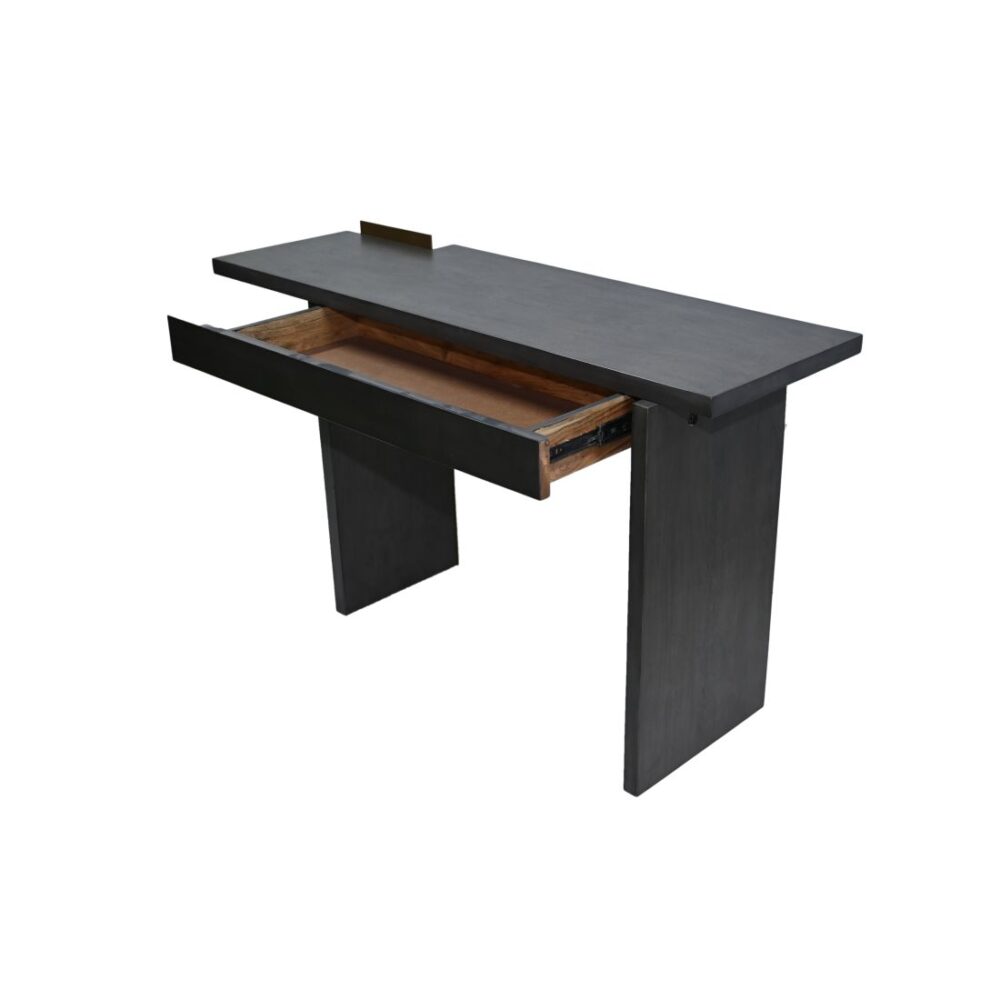 Grey Glaze Console Table With 1 Drawer - Image 5